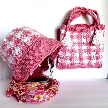Gingham “Bucket Hat” (with matching Tote)