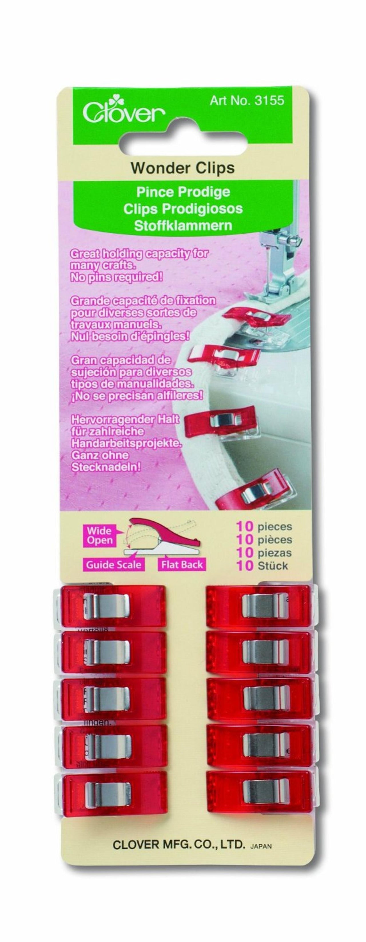 Clover Wonder Clips - Red