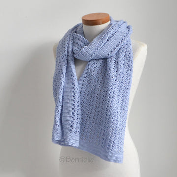 Naylene, crochet shawl pattern, pdf