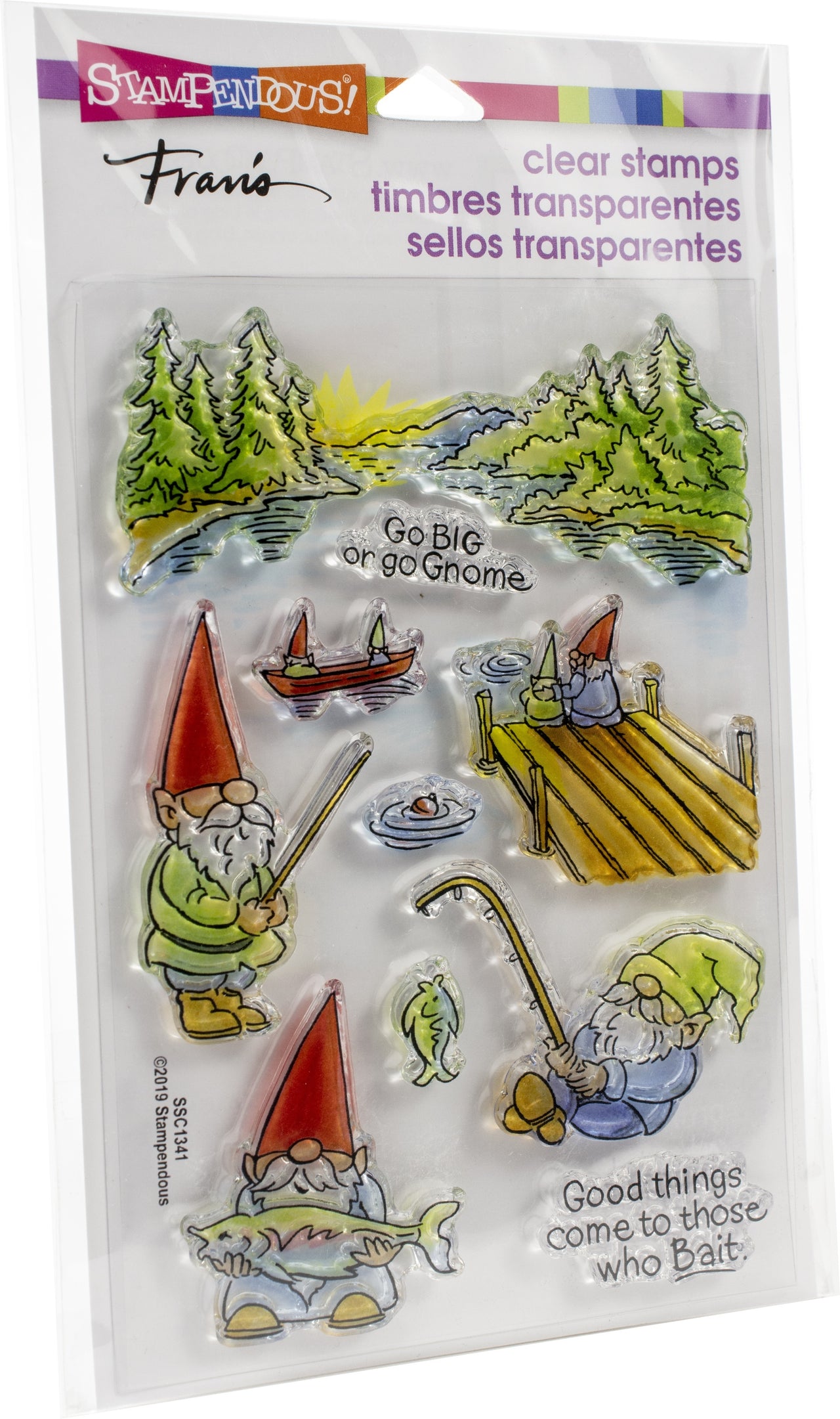 Stampendous Perfectly Clear Stamps - Gnome Fishing