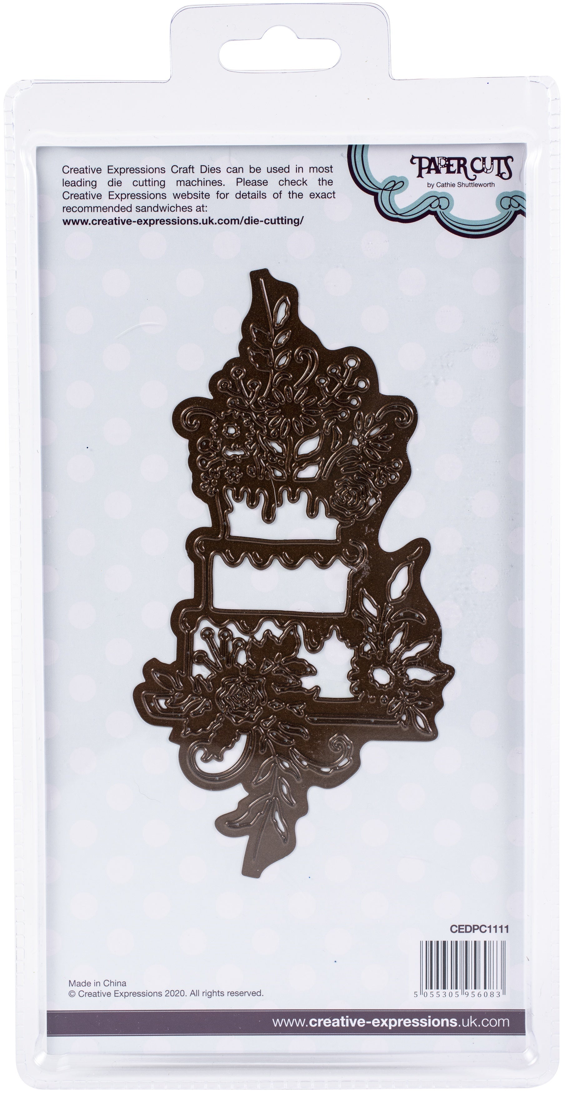 Creative Expressions Paper Cuts Edger Craft Dies - Celebration Cake