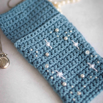 Starry Nights pouch / gift card holder