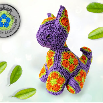 Chino The Cat with African Flowers