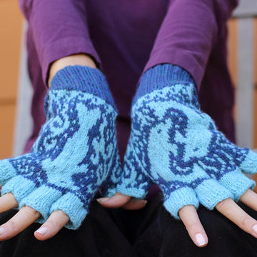 Dancing Dolphin Mitts