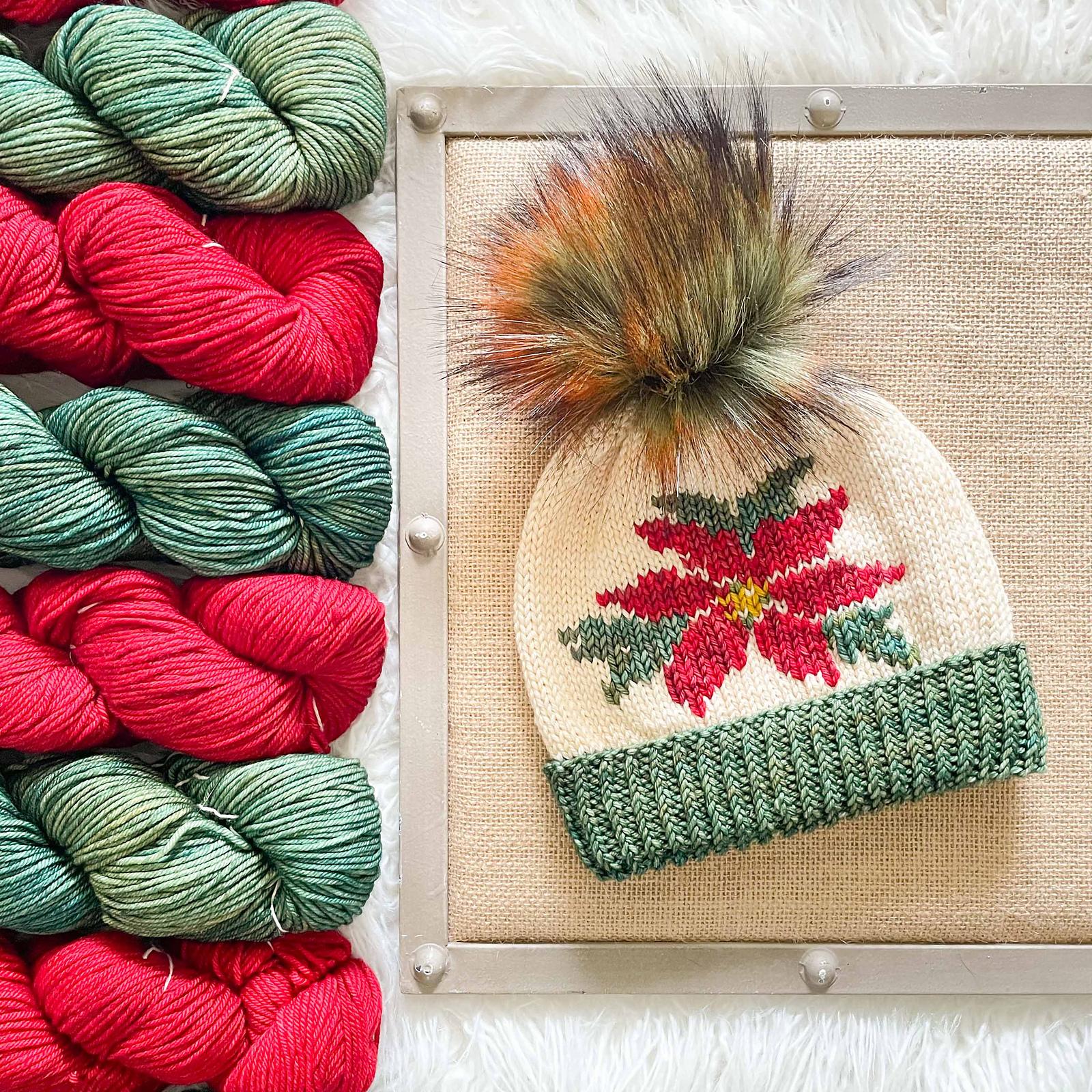 Christmas Flower Beanie