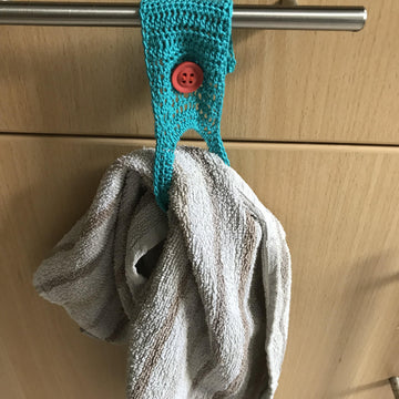 Crochet Thread Dishtowel Holder