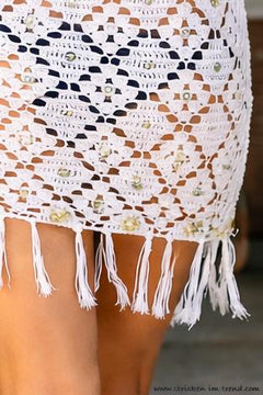 Crochet Pattern Beach Tunic Beach Ready | Fringe Tunic Dress | Summer Cover Up PDF