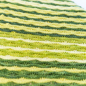 Marron Dropped-Stitch Shawl in SweetGeorgia Party of Five Tough Love Sock Set - Downloadable PDF