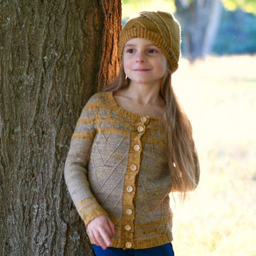 After fall cardigan (child version)
