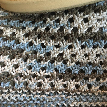 Diagonal Knot Stitch Scarf