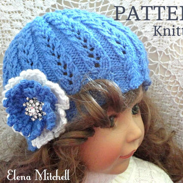 Knitting PATTERN Knitted Hat Girls Hats Womens Hats