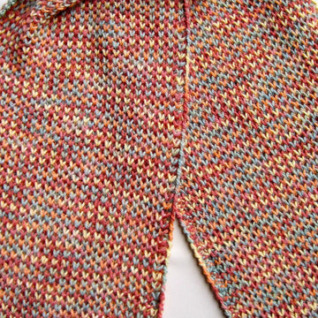 Single and Double Brioche Stitch Turtleneck Scarf