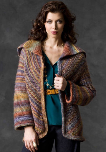 Sir Echo Jacket in Red Heart Boutique Treasure - LW2979