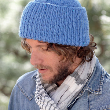 Watch Cap, Helmet, T-Bag Hat and Beret in Hayfield Chunky Tweed - 7491 - Downloadable PDF
