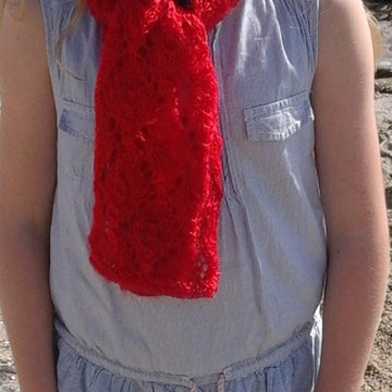 Knitted lace neck wrap/cowl and scarves
