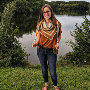 Tidal Fades Shawl DK