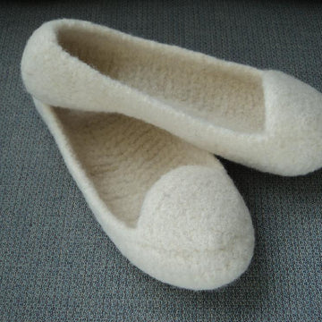 Summer Slippers Felted Knit for Women