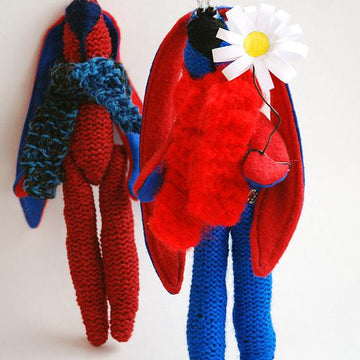 Hare toy knitting-sewing pattern