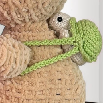 Capybara with turtle backpack