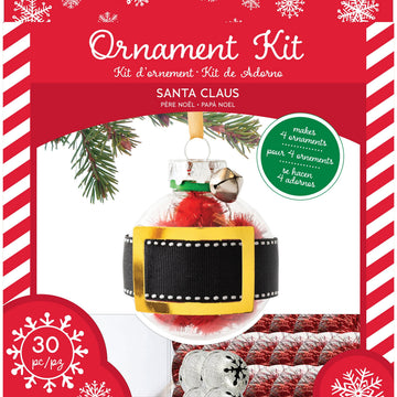American Crafts AC Christmas Ornament Kit 4/Pkg - Santa Claus Gold Foil