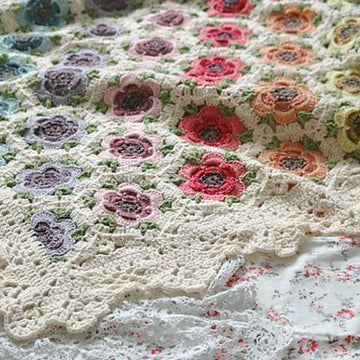 Painted Anemones Blanket