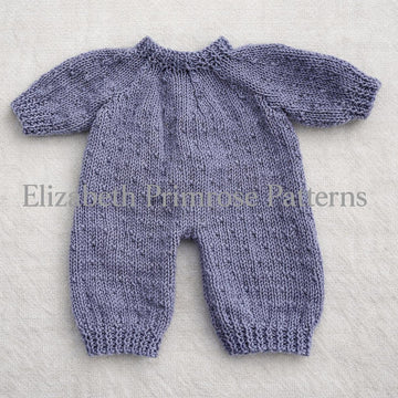 Dewdrop Bodysuit & Hat Knitting Pattern for Dolls 33–53cm | DK | P125 | Elizabeth Primrose Patterns