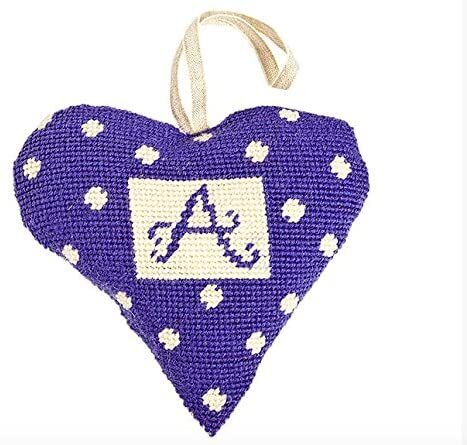 Cleopatras Needle Purple Alphabet Lavender Heart Tapestry Kit