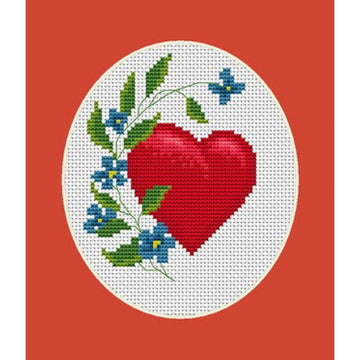 Luca-S Valentine  Cross Stitch Kit - 8.5cm x 11cm