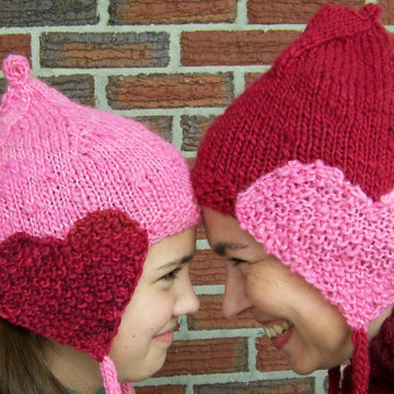 Matching hearts hat