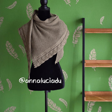 Emma's First Cable Shawl
