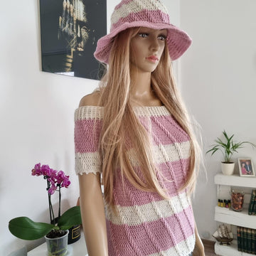 Crochet hat for spring