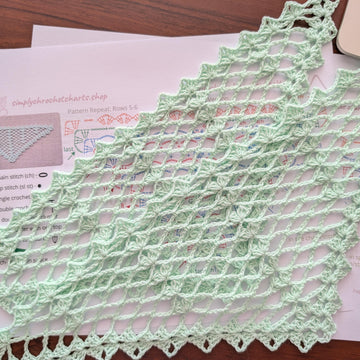 2 in 1: Crochet Bandana/Shawl/Baktus #110