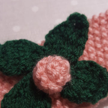 Salmon Pink Flowered Headband