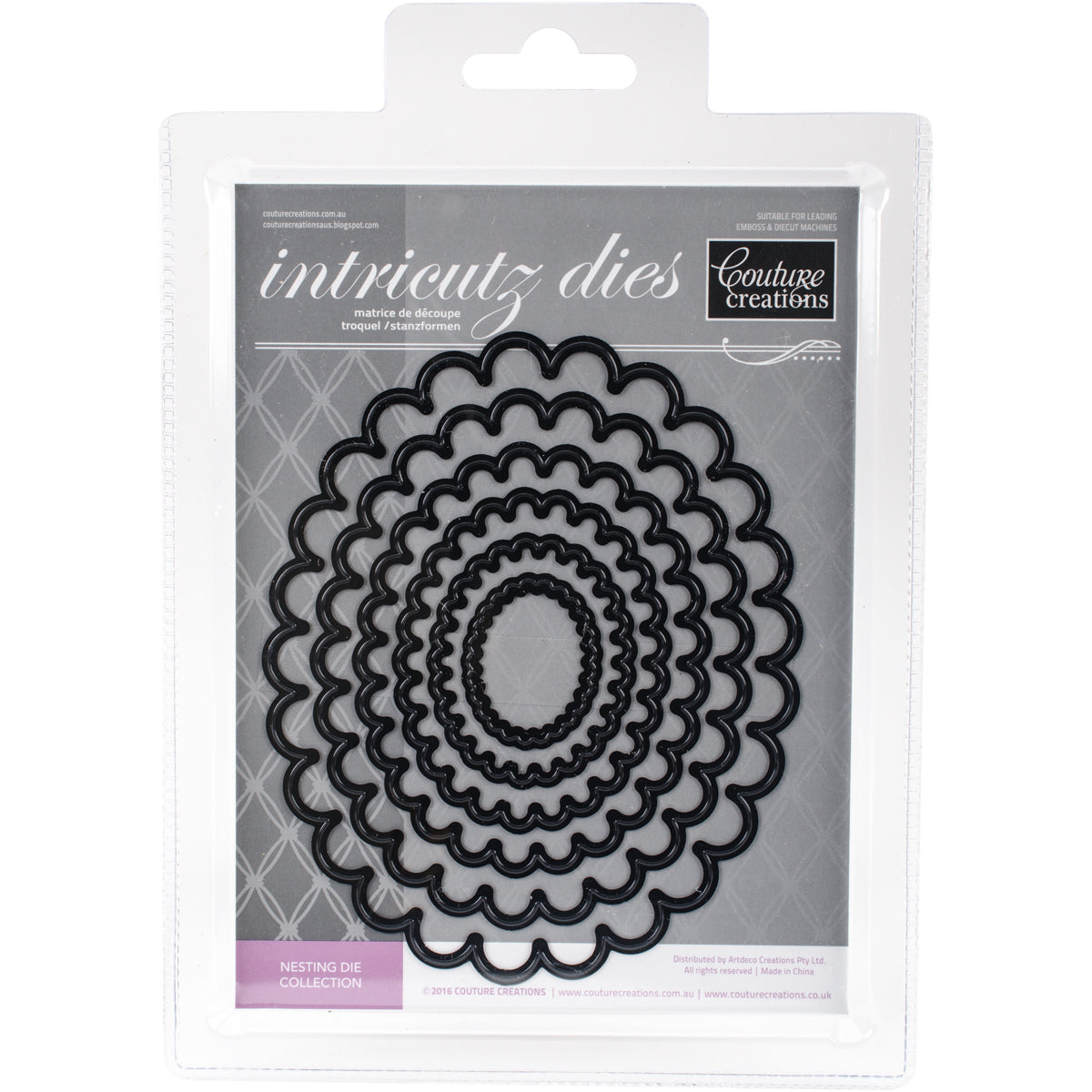 Artdeco Creations Couture Creations Nesting Dies - Scallop Oval