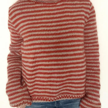 Skinny Stripe Roll Neck