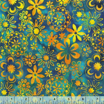 Anthology Fabrics Peacock - Flowers