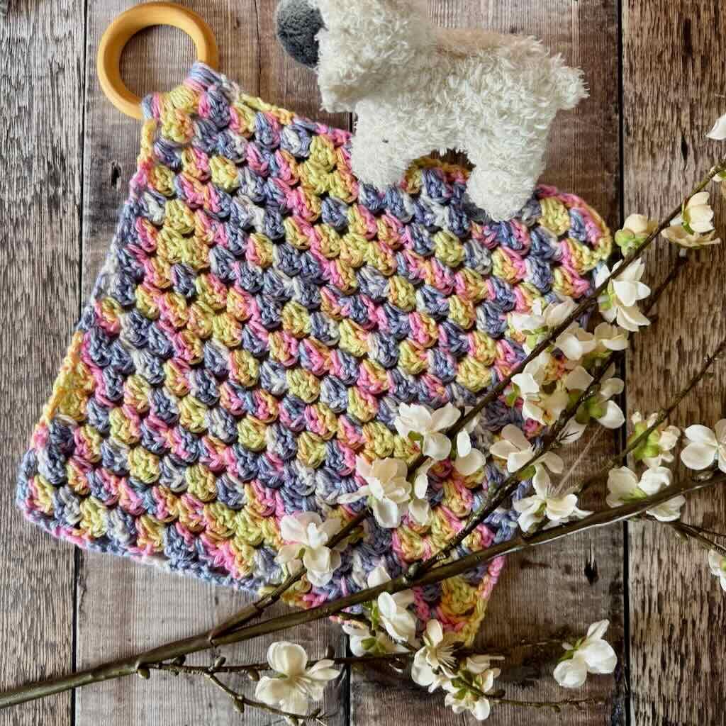 Teething Ring Lovey Blanket