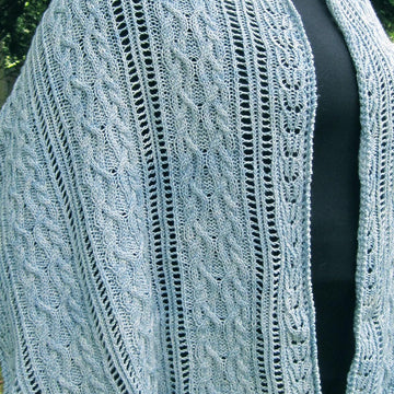Lake Meade Cable Lace Shawl