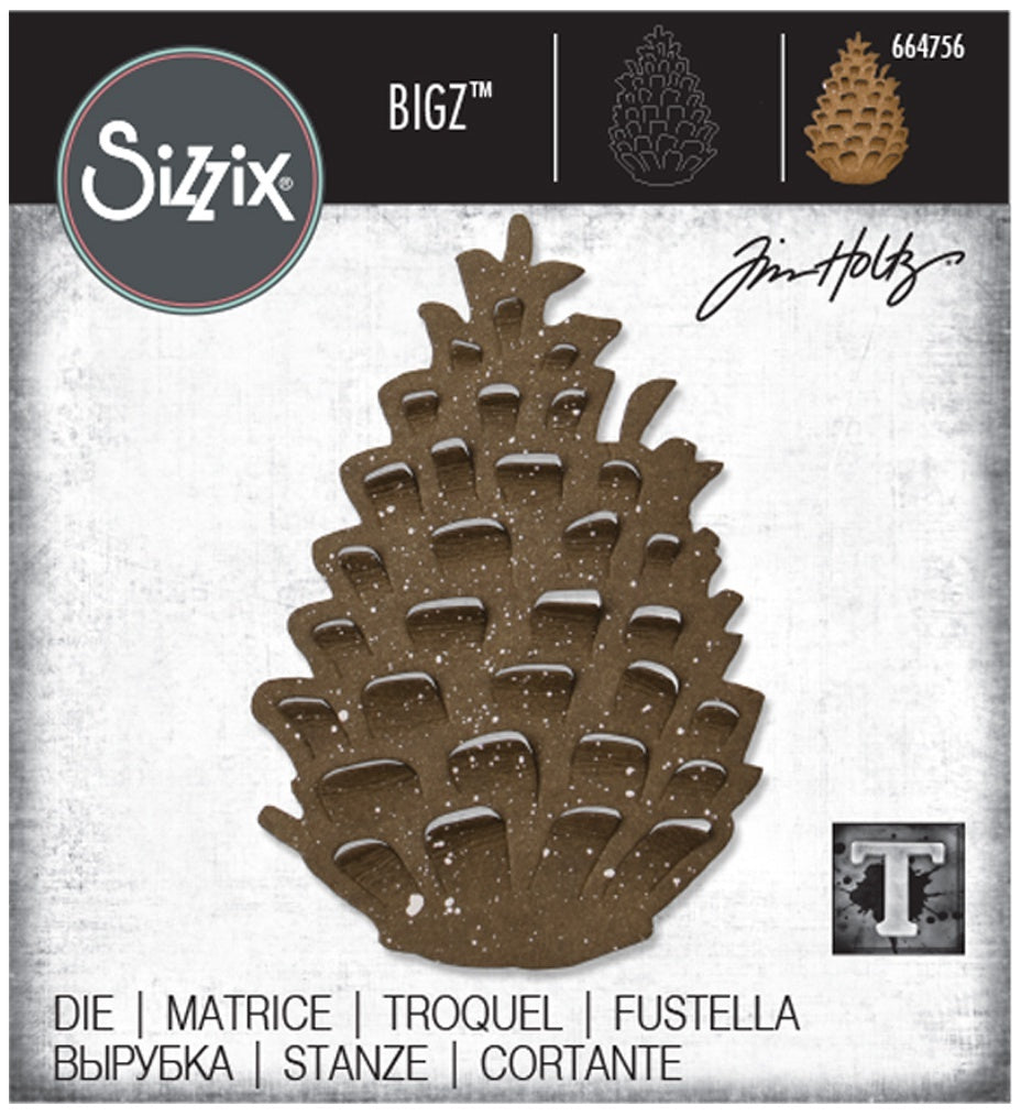 Sizzix Bigz Die By Tim Holtz - Pinecone