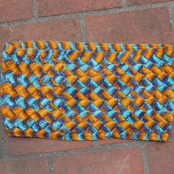 Entrelac Stripes Cowl