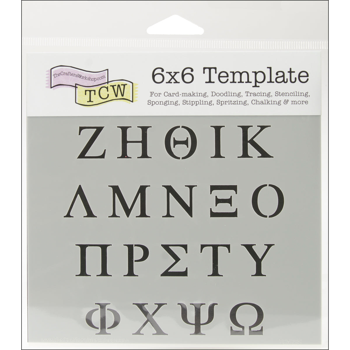 The Crafter's Workshop Crafter's Workshop Template 6"X6" - Greek Letters