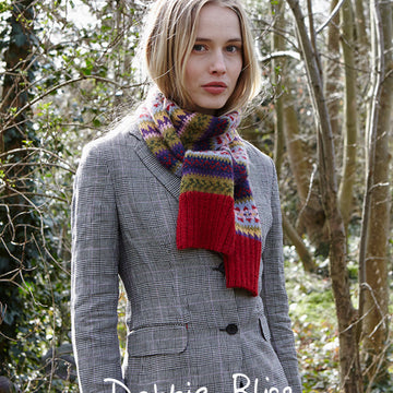"Fiona Scarf" - Scarf Knitting Pattern For Women in Debbie Bliss Aymara - DB212