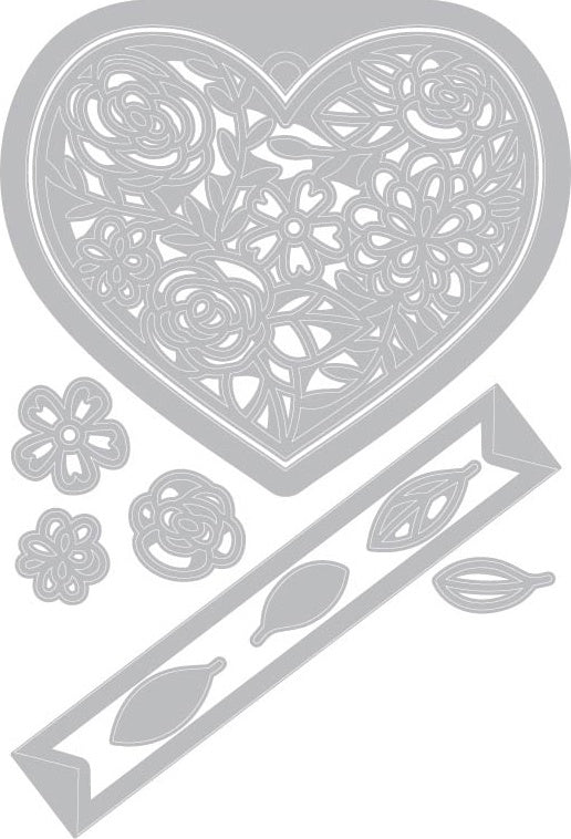 Sizzix Thinlits Dies By Katelyn Lizardi - Heart Tag