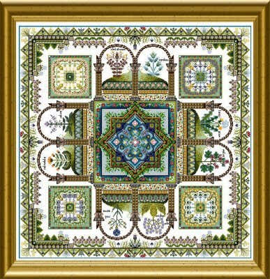 Chatelaine The Medieval Herb Garden (Herbularius) Cross Stitch Chart - 2002024 -  Leaflet