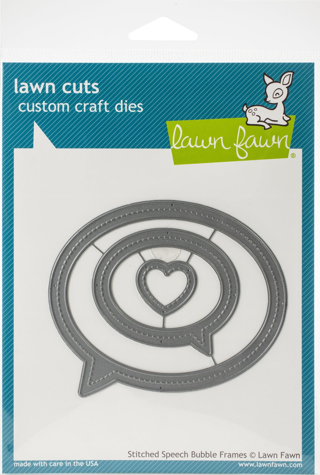Lawn Fawn Lawn Cuts Custom Craft Die - Stitched Speech Bubble Frames