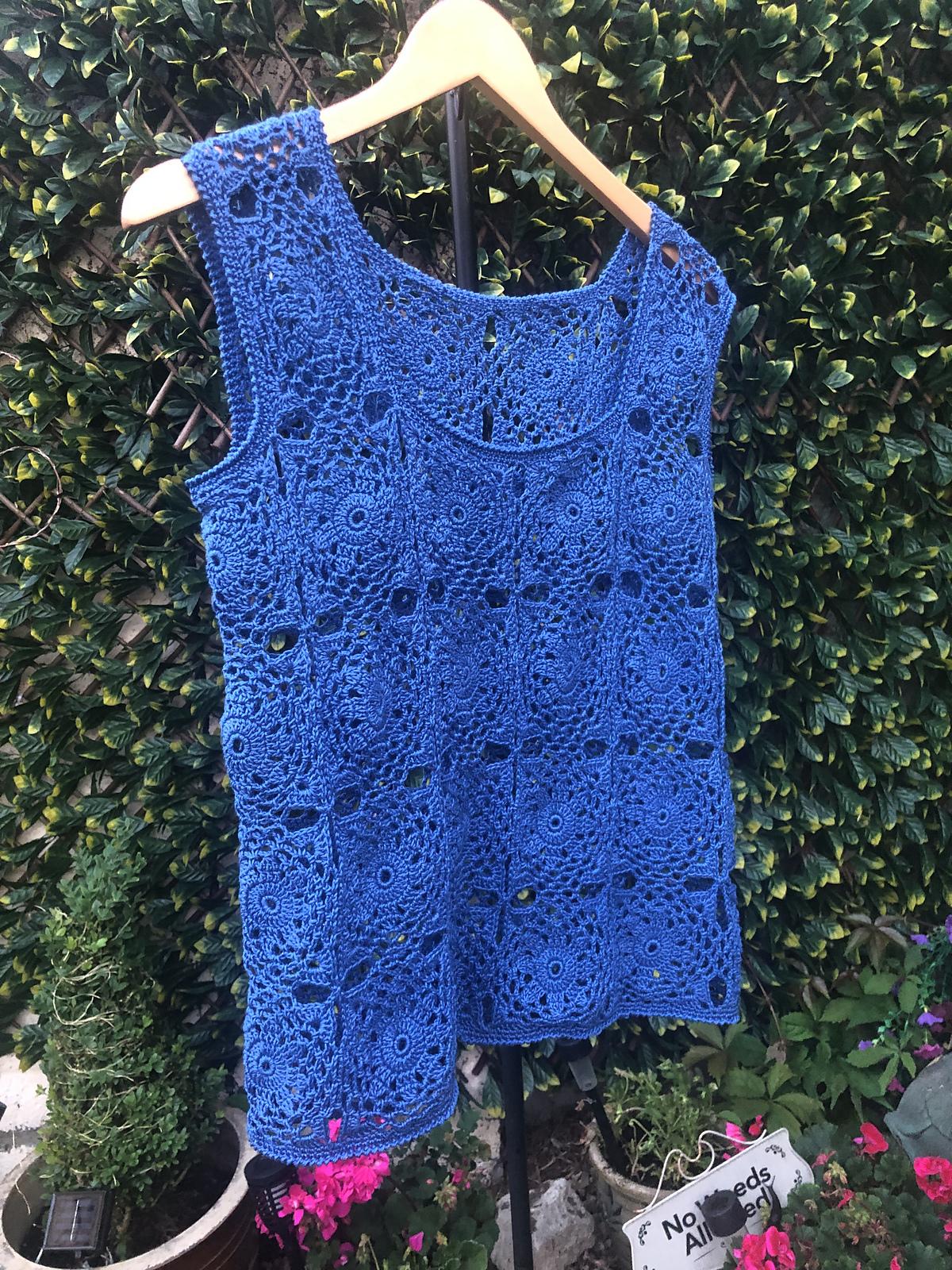Azure Mosaic Top