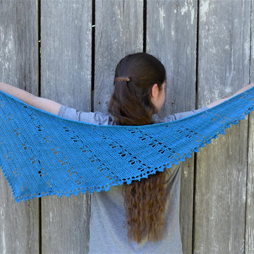 Butterfly Crescent Shawl