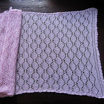 Rectangle lace shawl "Malva"