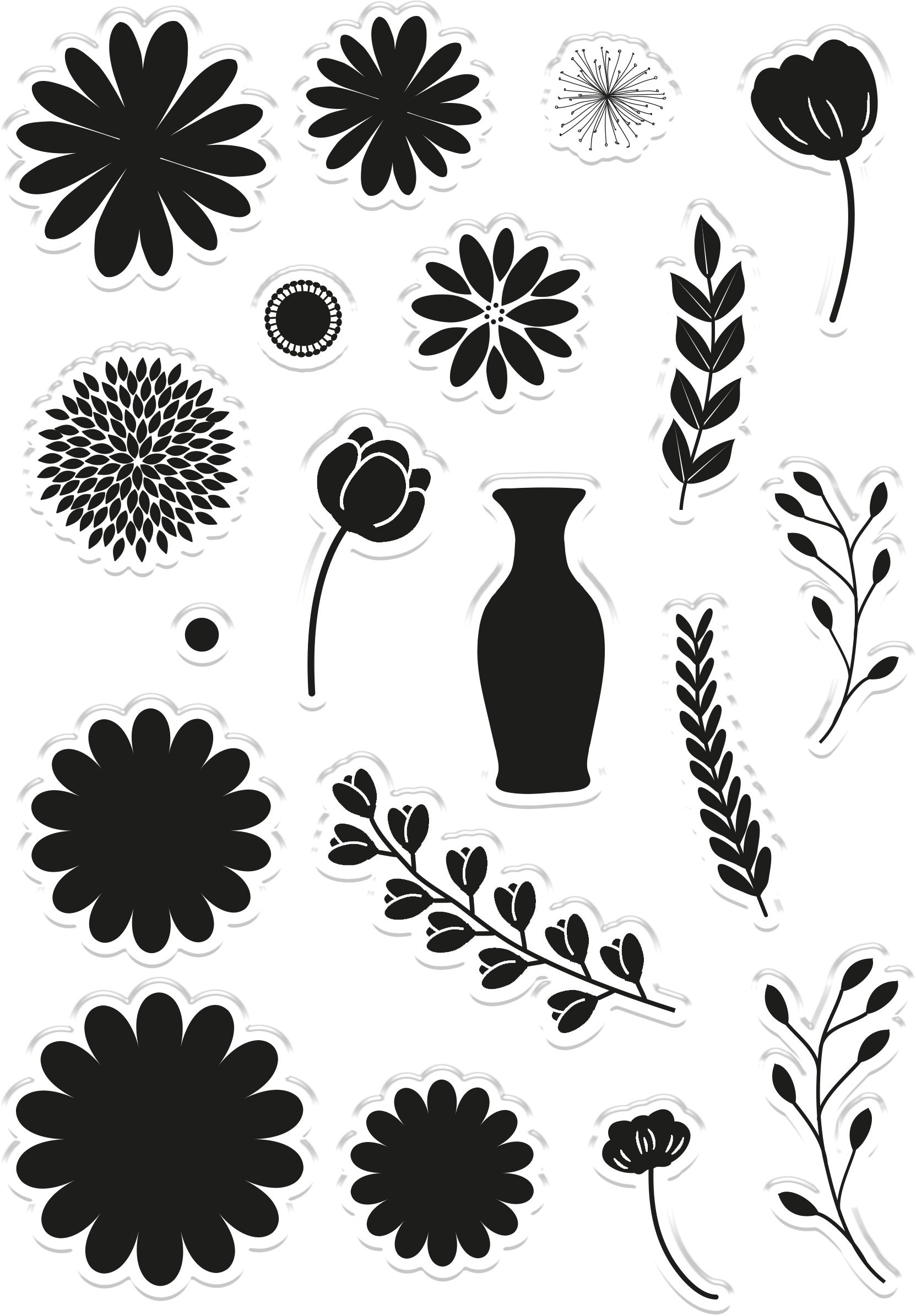 Crafter's Companion Clear Stamps - Floral Arrangements
