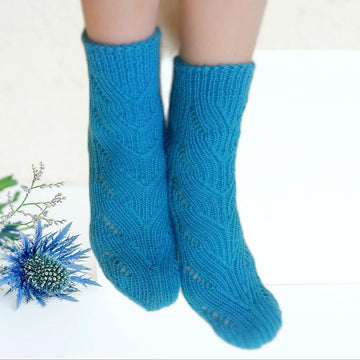 Lace socks. Knitting pattern